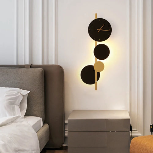 Nordic design acrylic LED wall clock for home decor - vue 4 sur 7
