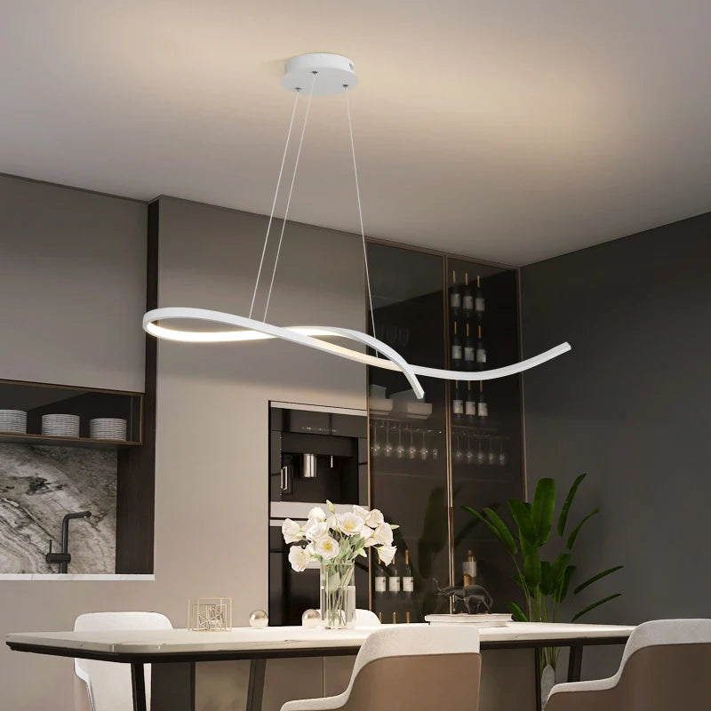 Modern minimalist chandelier for elegant interior lighting - vue 3 sur 11