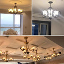 Retro crystal chandelier modern pendant light for indoor decor