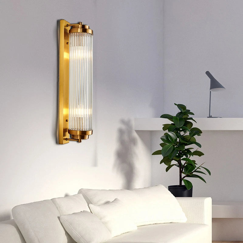 Postmodern crystal wall light with LED - vue 4 sur 9