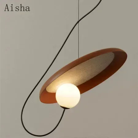 Nordic design wrought iron decorative pendant light - vue 7 sur 9