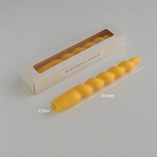 spiral aromatherapy scented candle for festive decoration - vue 11 sur 19