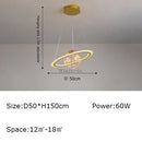 Creative earth moon football pendant light original design