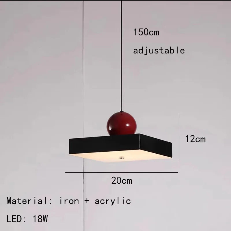 Adjustable metal wire pendant light for various indoor spaces - vue 11 sur 24
