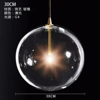 Nordic design clear glass chandelier for interior decoration