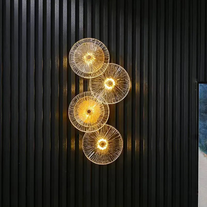 Modern Nordic round glass LED lamp