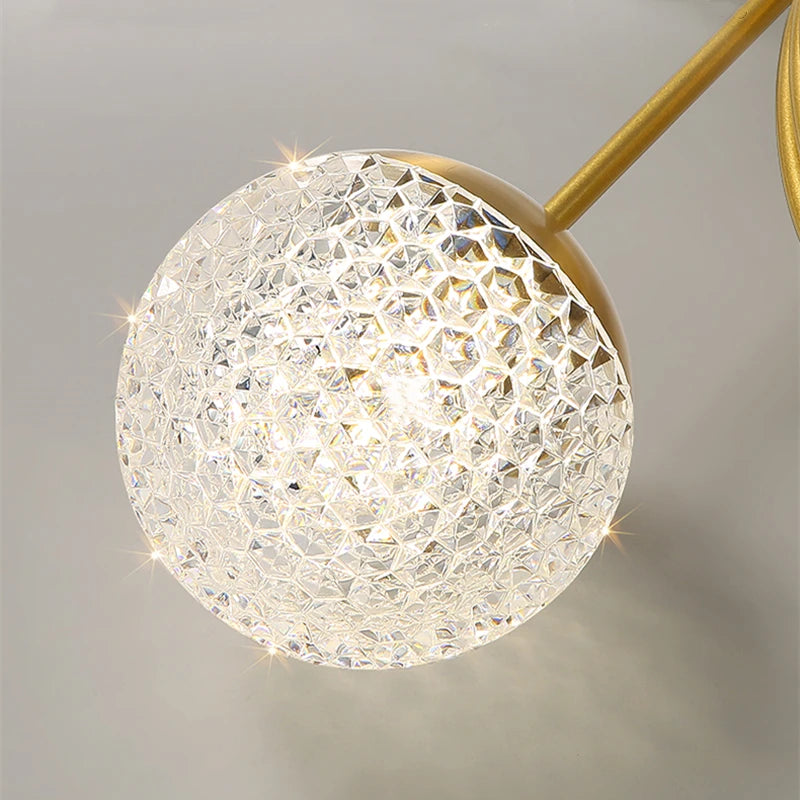 Acrylic LED ceiling light luxury indoor stepless dimming