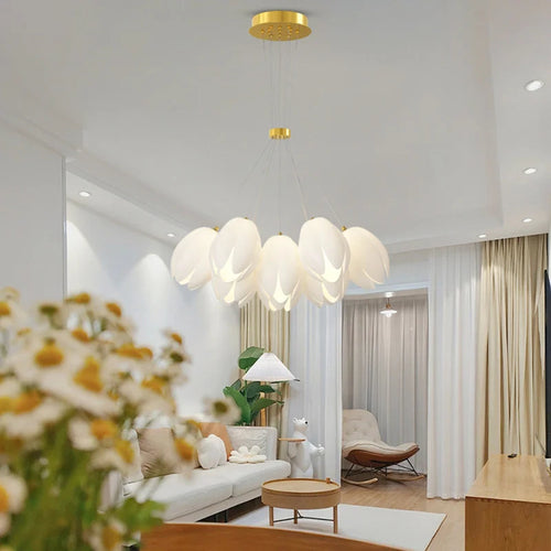 Modern indoor LED pendant light for elegant decor - vue 7 sur 8
