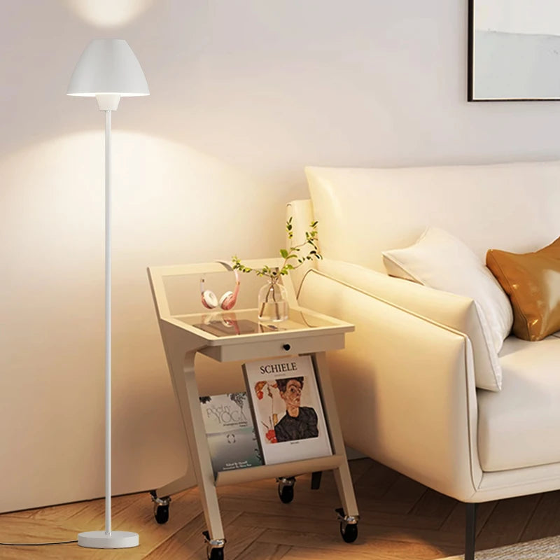 Modern wrought iron floor lamp with advanced stand