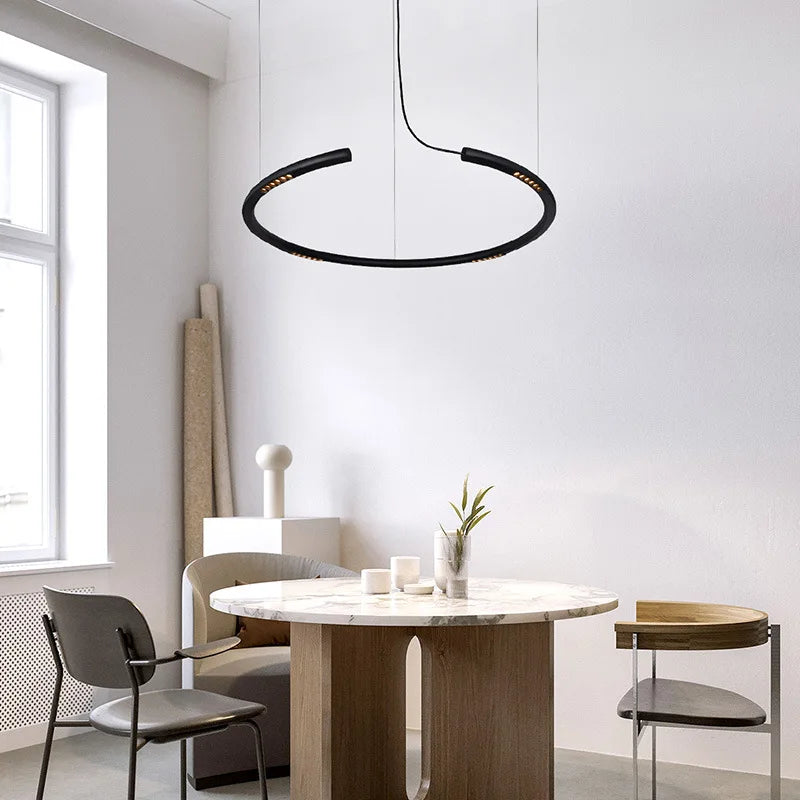 Round LED lamp with hand sensor and dimmable brightness