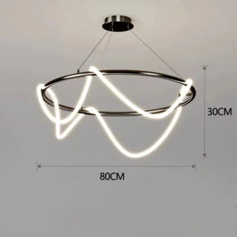Nordic designer LED dimmable chandelier for indoor use