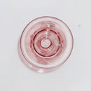 Glass candle holder for wedding decoration and table centrepiece