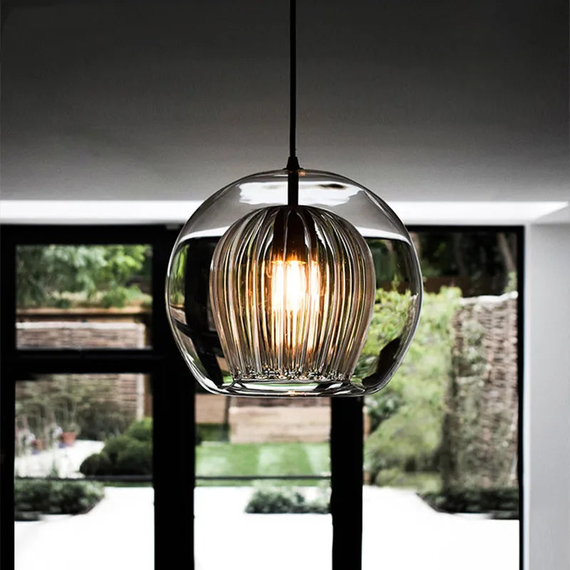 Modern nordic decorative glass pendant light