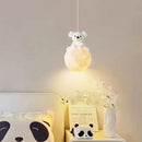 Cute puppy pendant light for children's room decor
