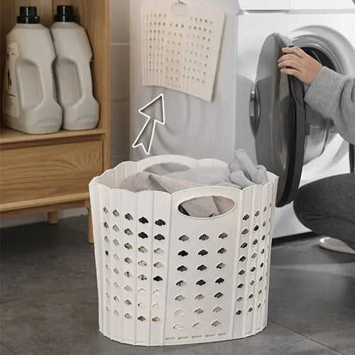 foldable basket for storing clothes and toys - vue 2 sur 8