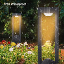 Modern square aluminium solar lamps for outdoor waterproof use