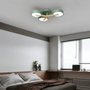 Modern wooden chandelier for bright nordic interior decoration