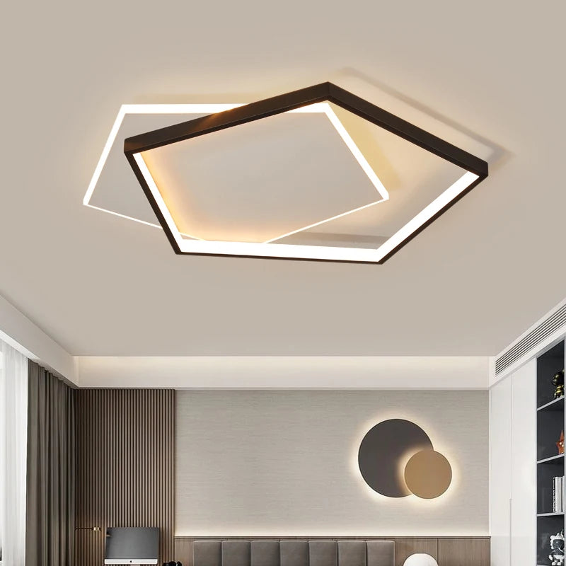 Modern ultra slim LED ceiling light with remote control luminaria