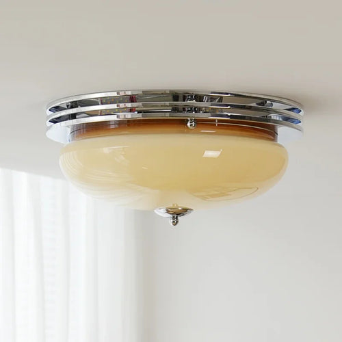 Retro medieval glass ceiling light for indoor lighting - vue 2 sur 7