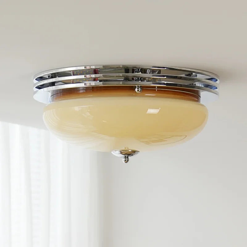 Retro medieval glass ceiling light for indoor lighting