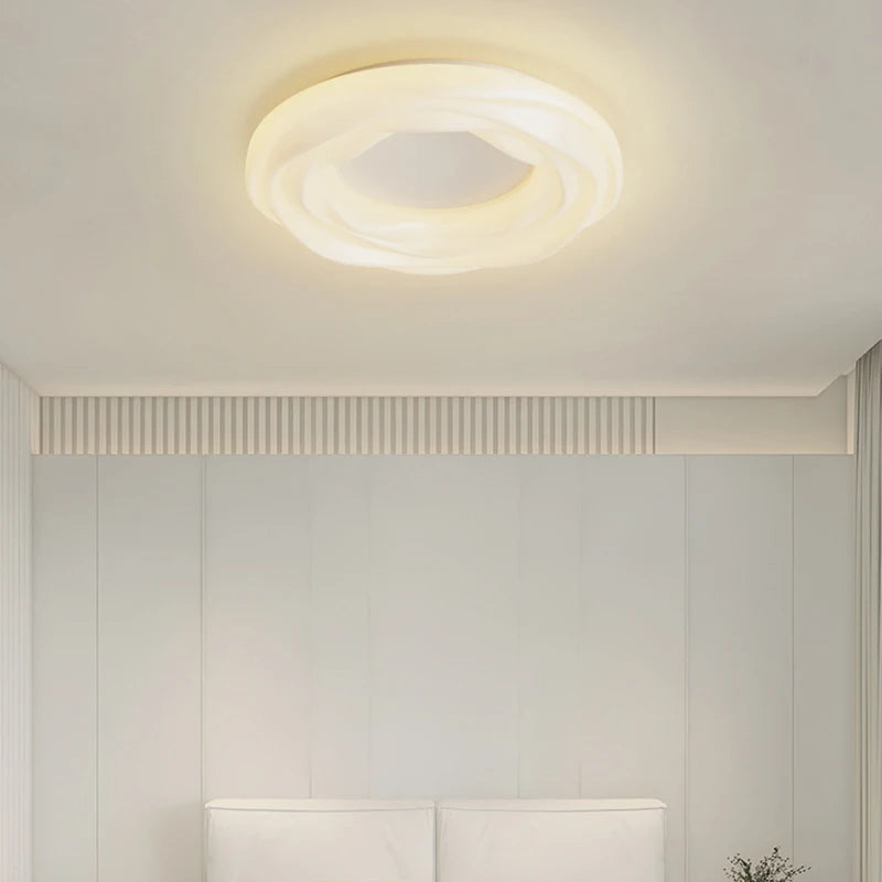 Cream style recessed eye protection chandelier - vue 5 sur 12