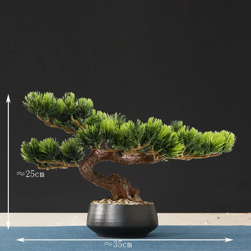 Artificial bonsai tree for indoor decoration and landscaping - vue 22 sur 36