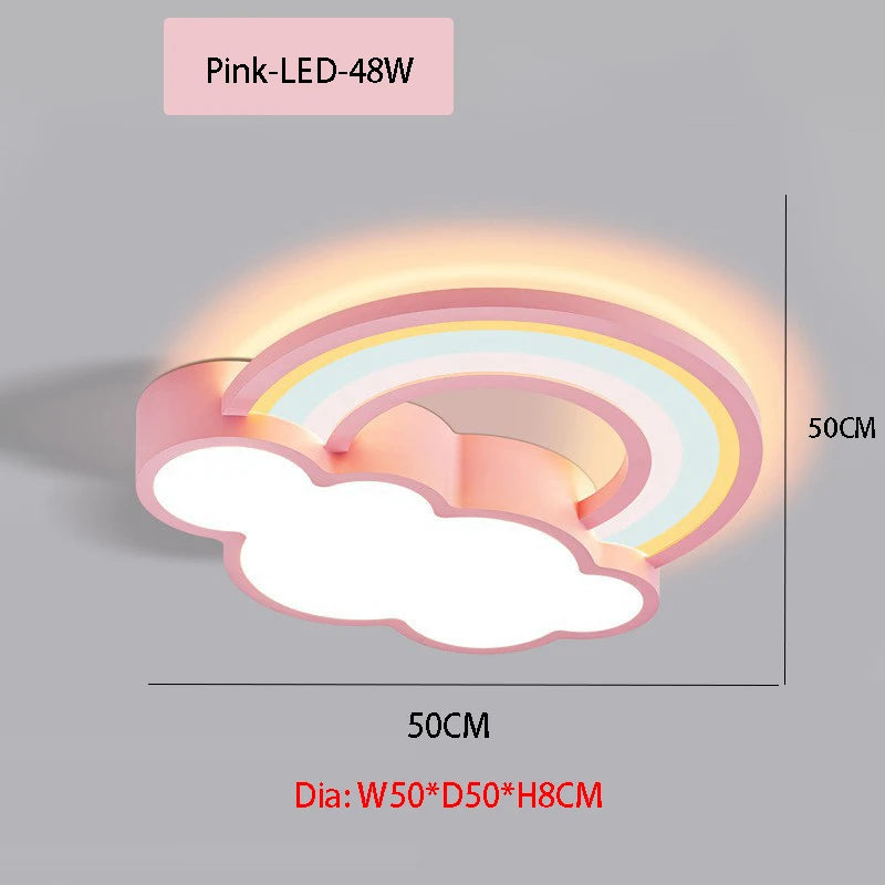 Modern LED cloud ceiling light for children's bedroom