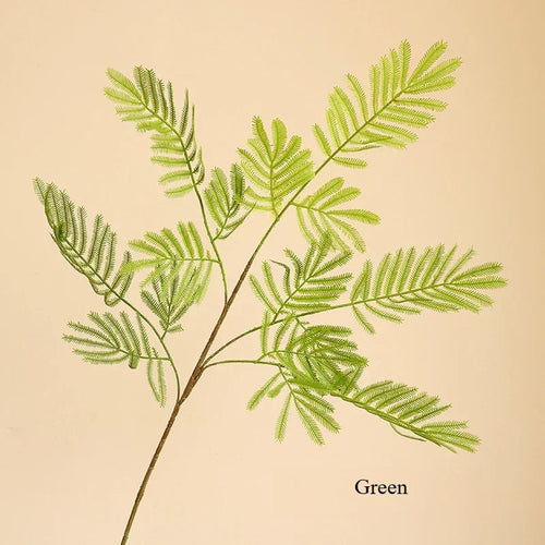 Artificial mimosa plant for rustic decor and photography accessories - vue 8 sur 10
