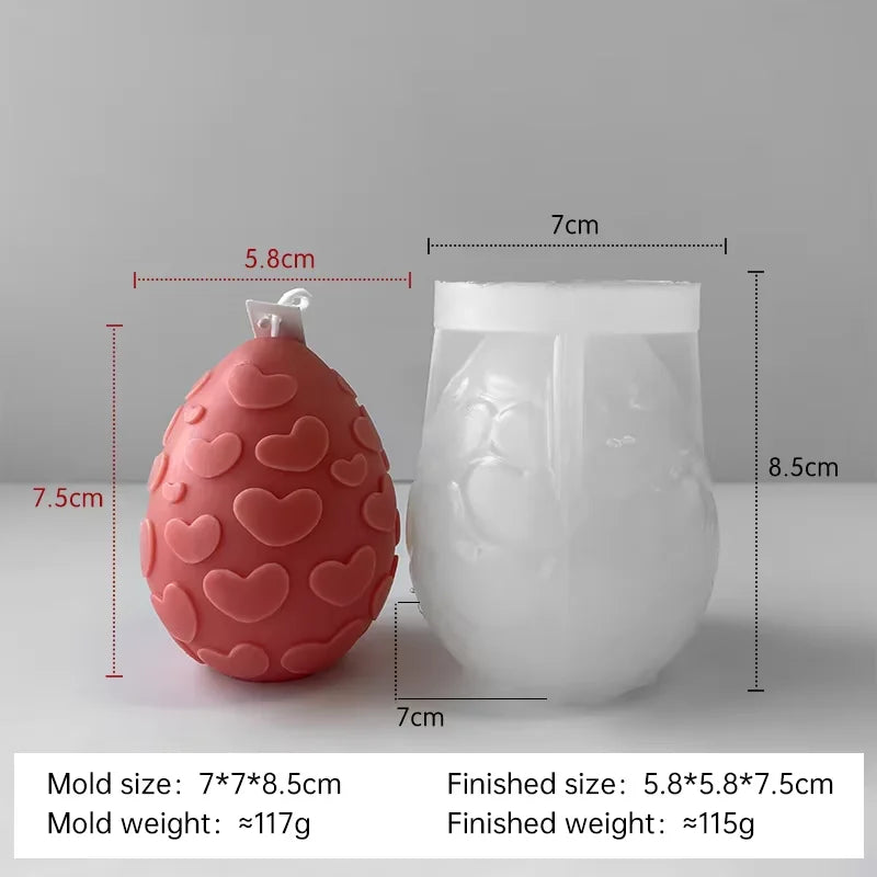 DIY Easter egg silicone candle mold - vue 11 sur 21