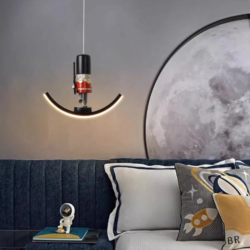 Cute animal chandelier bedside lamps for children modern decor - vue 4 sur 10