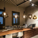 Vintage industrial glass pendant light for artistic lighting