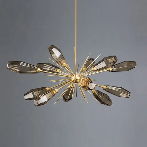 Creative post-modern American minimalist glass chandelier - vue 6 sur 9