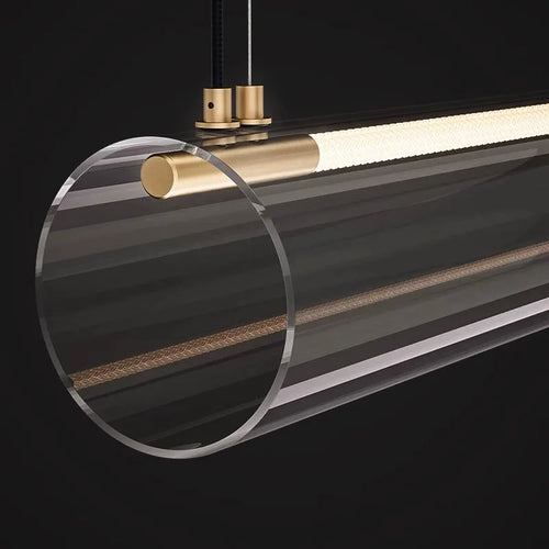 designer acrylic chandelier for interior decorative lighting - vue 5 sur 7