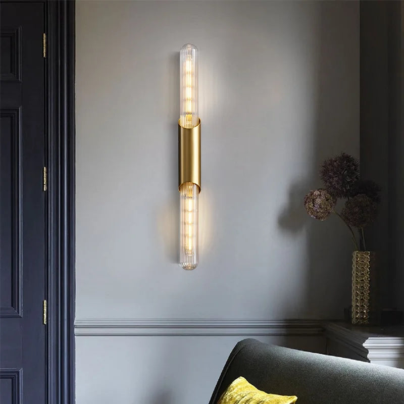 Long modern LED wall light - vue 4 sur 19
