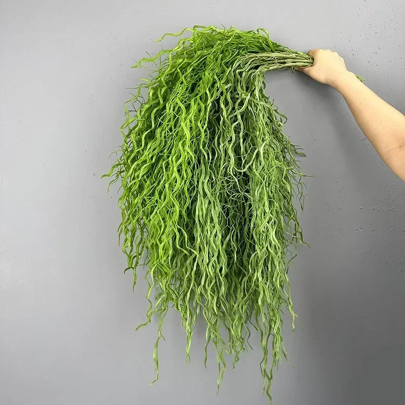 Artificial plant with decorative vines and ferns in plastic