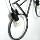 Modern iron bicycle pendant light for home decor