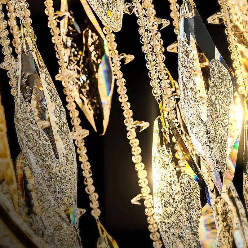 Custom luxury crystal chandelier for high-end villas