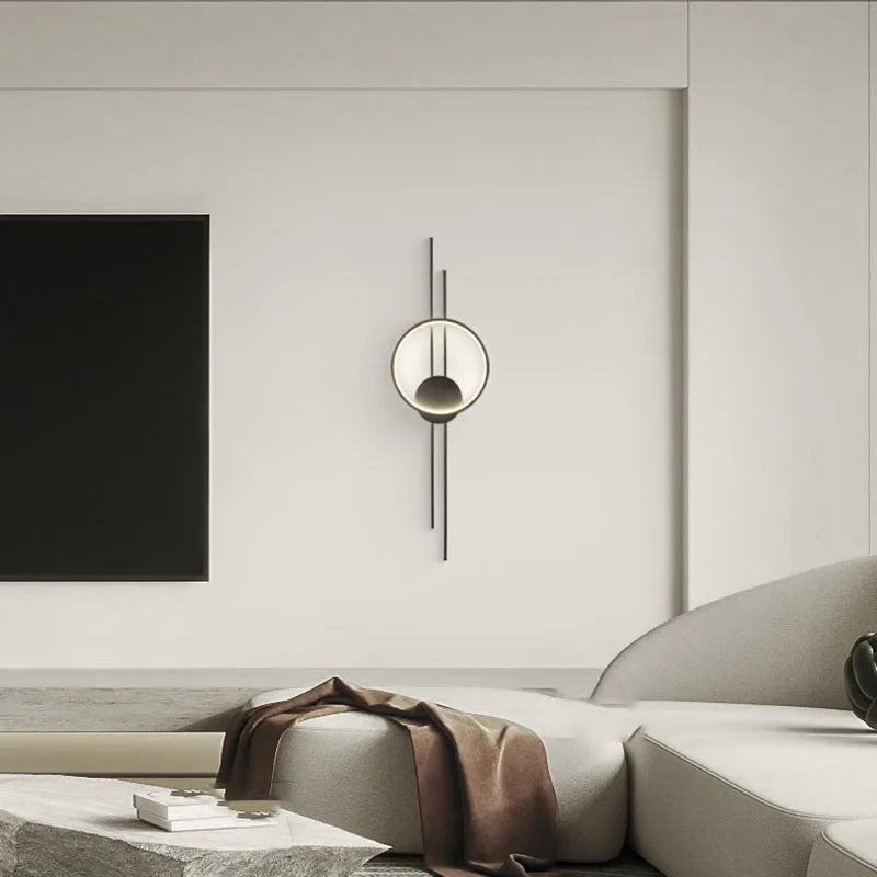Copper LED wall light with adjustable temperature ambience - vue 4 sur 8