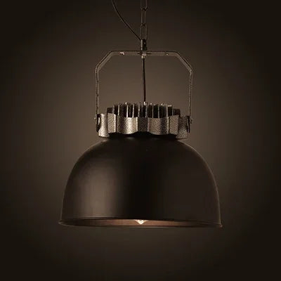 Industrial retro pendant light vintage with LED E27 bulb for bedroom dining kitchen bar - vue 14 sur 23