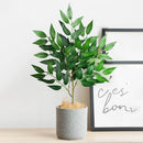 Artificial eucalyptus and willow plant for indoor and outdoor decoration