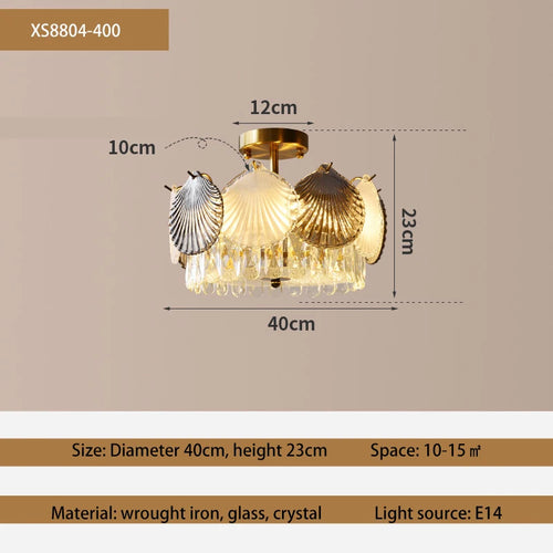 Modern French crystal LED designer chandelier