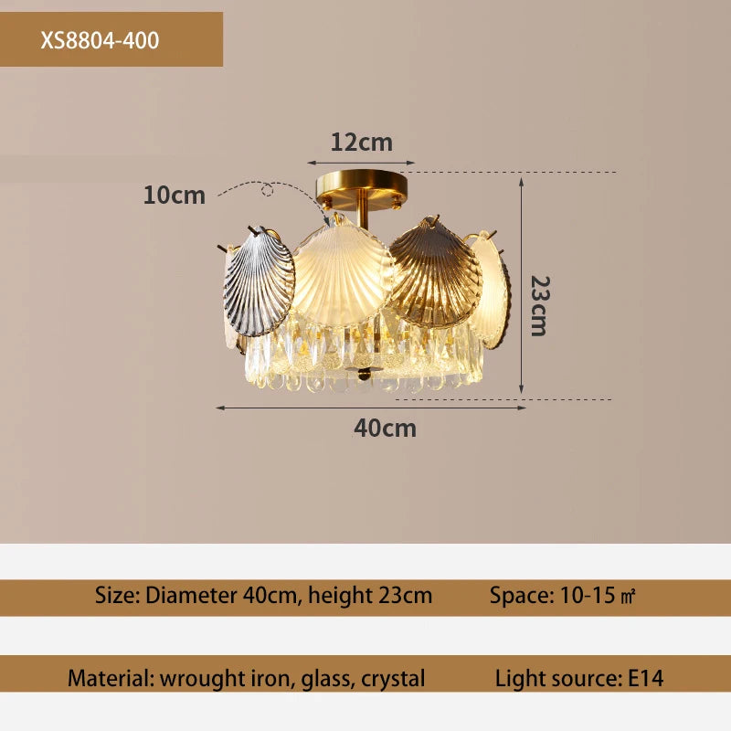 Modern French crystal LED designer chandelier