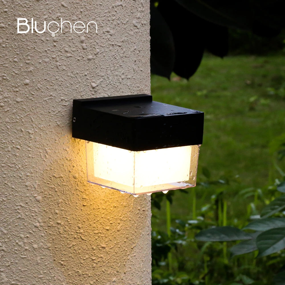 Modern LED wall light for outdoor and indoor use