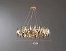 Vintage art deco crystal chandelier for indoor lighting