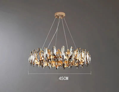 Vintage art deco crystal chandelier for indoor lighting