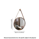round gold wall mirror for bathroom and hairdressing