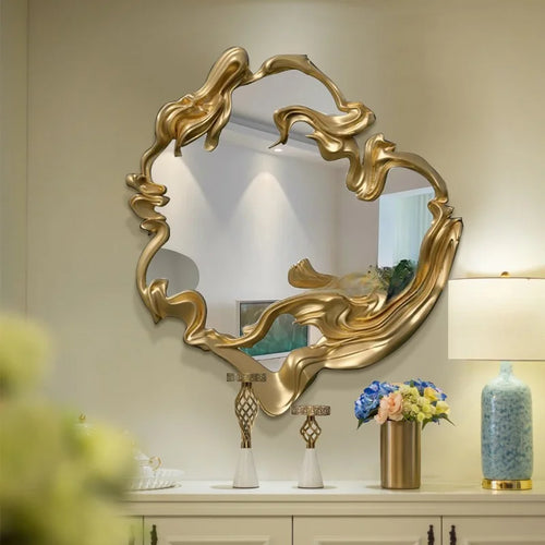 Customisable european style light luxury decorative mirror for interiors