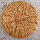 handmade round rattan storage basket for fall