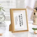 Waterproof rustic wooden photo frame with vintage glass