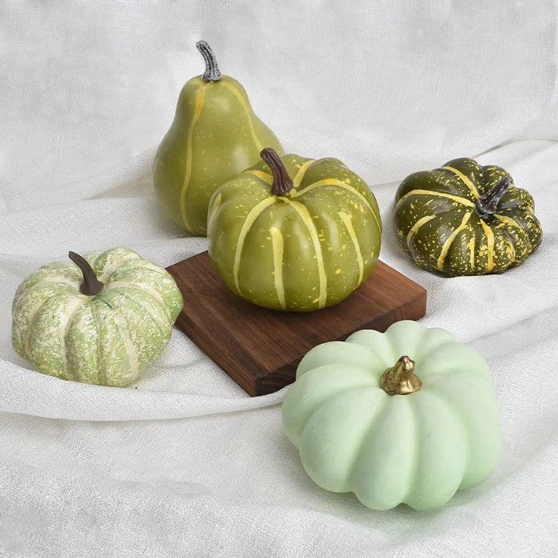Decorative foam pumpkins for Halloween and autumn